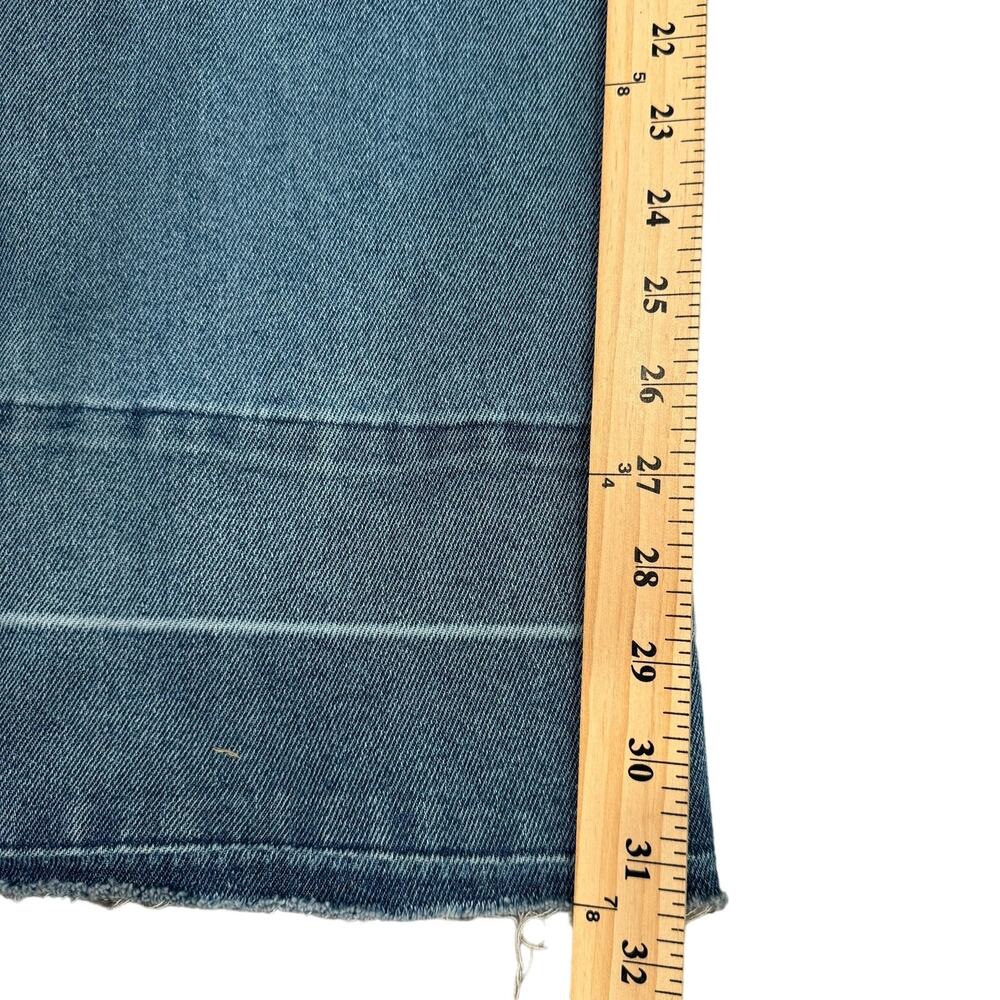 Juicy Couture Wide Leg Denim Stretch Casual Cotton Raw Hem Overalls XXL - Picture 6 of 11